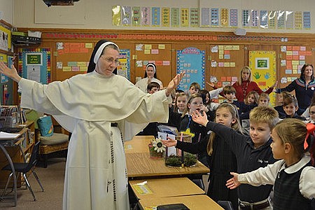 Dominican sisters' visit encourages Rumson students, parents