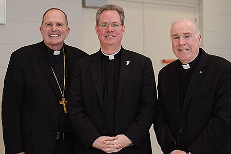 Bishop, priests, share camaraderie during Advent Spirituality Day