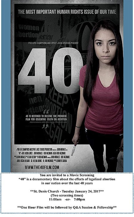 Documentary on abortion to be shown in Manasquan parish ahead of March for Life  