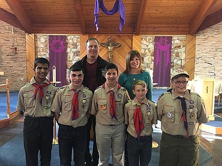 Boy and Girl Scouts awarded for faith and service