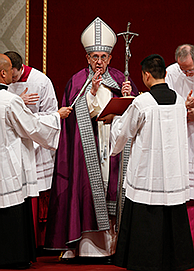 Papa encabeza servicio penitencial de cuaresma en Vaticano