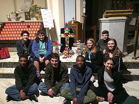 Red Bank Parish comes together to create Lenten scene out of Legos