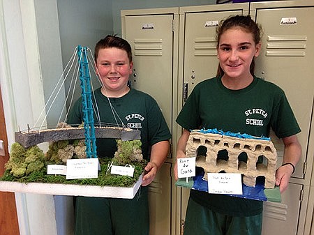 STEM skills built in St. Peter School bridge project