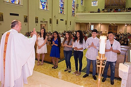 Parishes pray with and for their graduating faithful