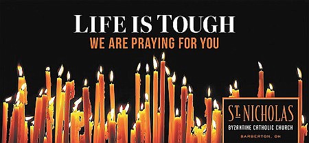 SUBSCRIBER EXCLUSIVE: Parish billboard aims to 'touch heart of community' with prayerful words