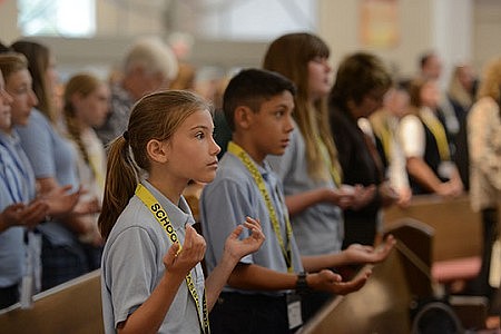 At the Catholic Schools Mass, the subject is faith