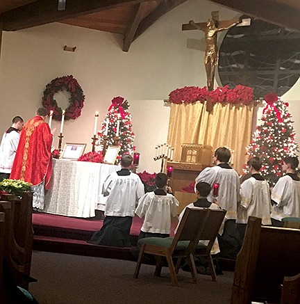 Latin Mass celebrated on Feast of the Holy Innocents in Neptune