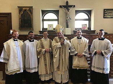 Emmitsburg seminarians instituted as lectors, acolytes by Bishop O'Connell