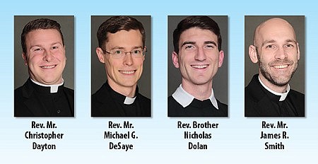 Bishop O'Connell to ordain four men to priesthood June 2