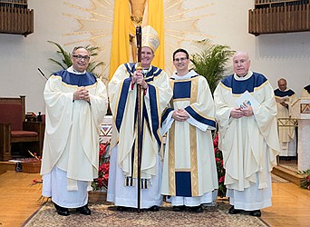 Christopher Pinto ordained a transitional deacon by Bishop O'Connell