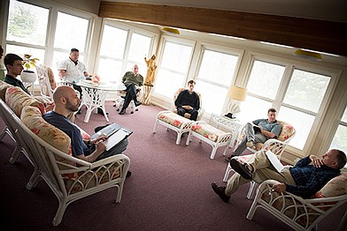 Time for rest, reflection and camaraderie highlight Bishop's retreat for soon-to-be priests