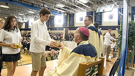 Bishop celebrates All Saints Day Mass with Notre Dame school community