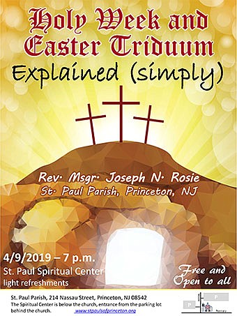 Princeton Parish to offer simple explanation of Holy Week, Easter Triduum