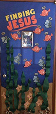 St. Peter School wins contest with faith-based CSW door design