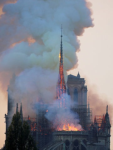 Blaze erupts at Paris' iconic Notre Dame Cathedral