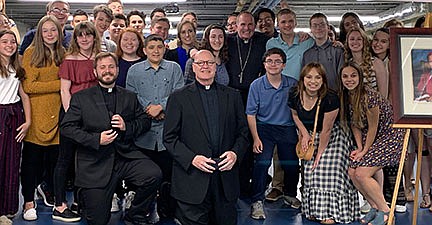 Bishop talks life, faith, vocations with youth in Middletown parish