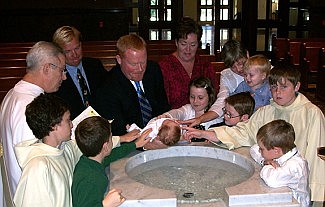 Penkethman family celebrates baptism of sixth child