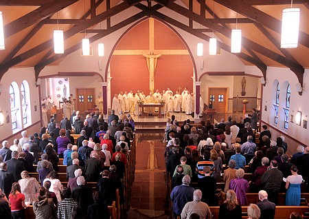 An elevator and a facelift give merged parish dual reason to celebrate