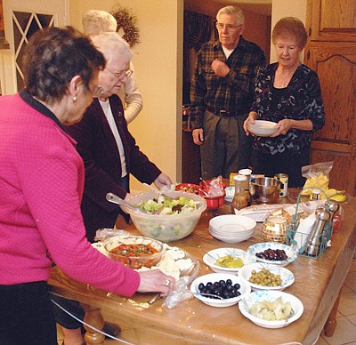 St. Aloysius seniors share faith over food
