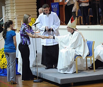 Mercy Day Welcome: Coadjutor Bishop O'Connell visits Georgian Court University