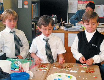 St. Denis students spread cheer to newborns and their families