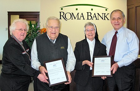 Trenton Catholic Academy recognizes ROMA Bank for Service to school and community