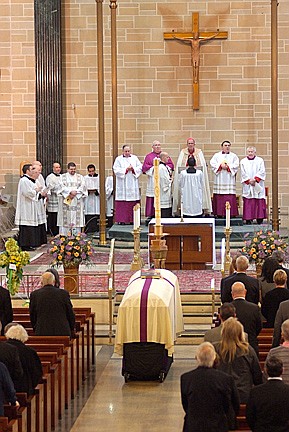 For the last time, cathedral doors open wide to Bishop Reiss