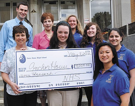 Notre Dame's National Honor Society raises $7,000 for Anchor House