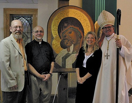 Bishop consecrates 'Our Lady of Tenderness' icon