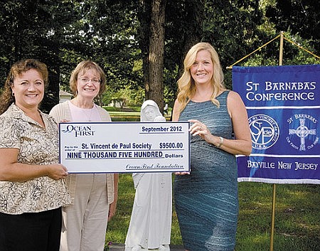 St. Vincent de Paul Society gets OceanFirst grant