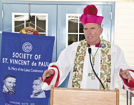 Bishop blesses, dedicates newly renovated thrift store