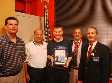 Community Service Award presented to Lawrence Council, Knights of Columbus  