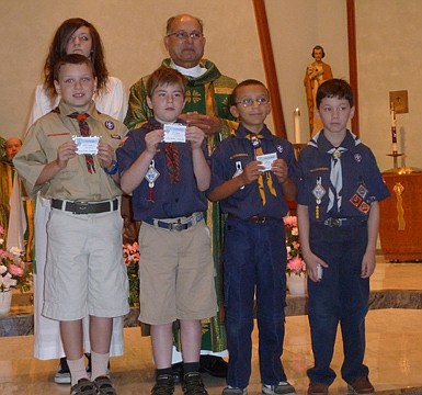 Browns Mills' Cub Scouts earn their religious awards  