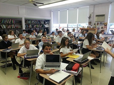 Tech initiatives bring tools to Catholic schools  