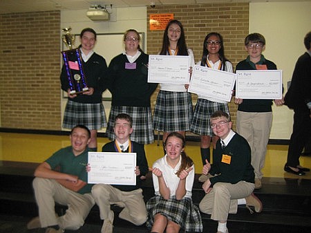 St. Joseph School students repeat victors in Scholastic Bowl