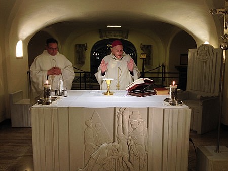 Bishop O'Connell and priests' visit to Rome includes celebrating Masses with Holy Father 