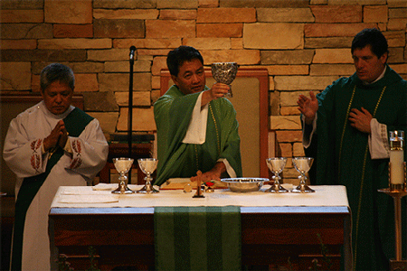 Parish, faithful share chalice to pray for vocations 