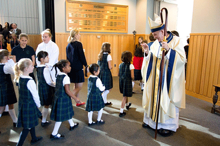 Stuart Country Day School community delights in having first Mass celebrated by a bishop