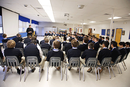 Donovan Catholic opens annual high school vocation series with Mass, outreach for all students  
