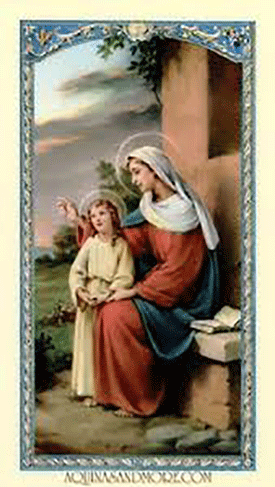 St. Anne, grandmother of her savior    