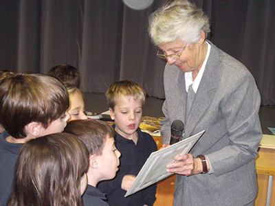 Holy Cross School hosts medical missionary for National Vocation Awareness Week 