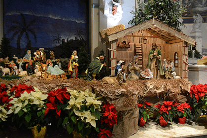 There IS room at the inn --  With wooden sticks, acts of love, parishioners build house for Baby Jesus 