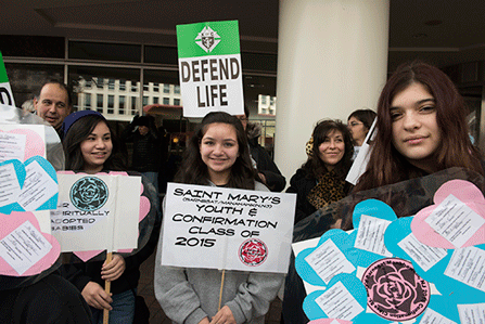 Diocese's faithful join hundreds of thousands in March for Life  