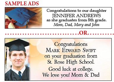 Do you have a student graduating from 8th grade or 12th grade this year?