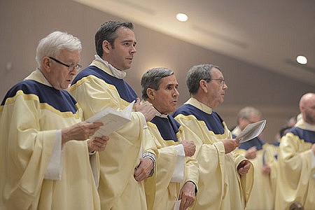 At Chrism Mass, Bishop reminds priests that they are named,freed, sent