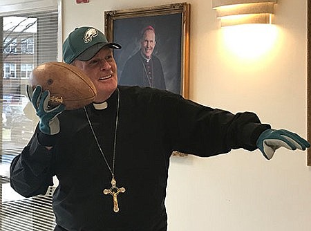 Eagles have a fan in Bishop O'Connell