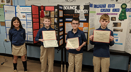 St. Ann School students reap awards at county science fair