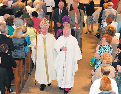 St. Dominic parishioners celebrate their new monsignor