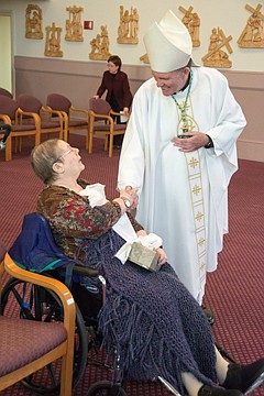 Bishop visits 'sacred space' for World Day of the Sick  