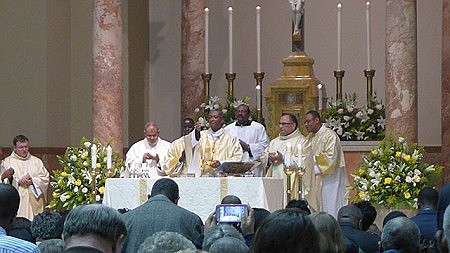 'First-Class Celebration' -- Haiti's first cardinal visits Hamilton parish for Mass, celebration that draws 800 from region 